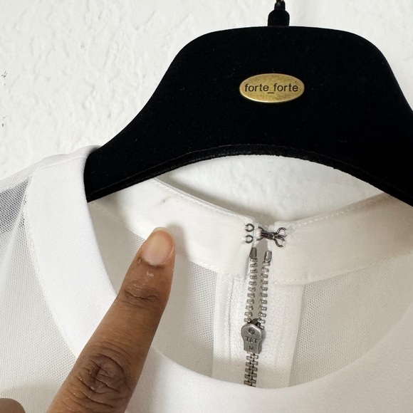 Alice + Olivia Karman Sleeveless Mesh-Trim Midi Dress - Picture 8 of 9